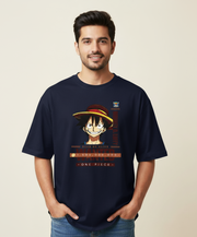 One Piece Monkey D. Luffy Wanted Poster Unisex Oversized T-Shirt