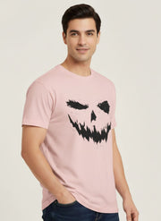 Halloween Spooky Pumpkin Face Graphic T-Shirt
