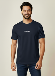 Replay Basic Logo Premium Cotton Crew Neck Cheap T-Shirt