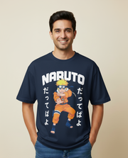 Naruto Dattebayo Oversized Unisex Anime T-Shirt