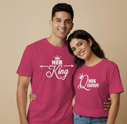 Her King & His Queen Couple Unisex Regular T-Shirt