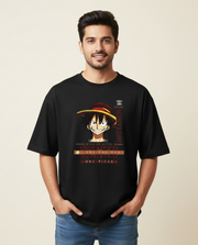 One Piece Monkey D. Luffy Wanted Poster Unisex Oversized T-Shirt