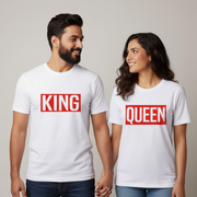 King and Queen Matching Couple T-Shirts