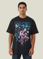 BoohooMAN Oversized Anime Graphic T-Shirt
