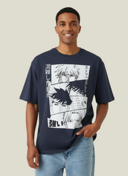 Koton Oversized Anime Printed T-Shirt