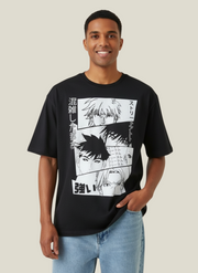 Koton Oversized Anime Printed T-Shirt