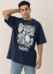 Naruto Graphic Printed Oversized Streetwear T-Shirt