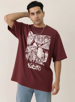 Naruto Graphic Printed Oversized Streetwear T-Shirt