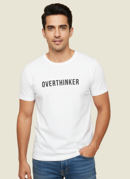 Overthinker Men’s Graphic Fun and Casual T-Shirt