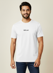 Replay Basic Logo Premium Cotton Crew Neck Cheap T-Shirt