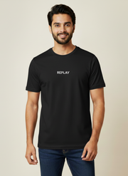 Replay Basic Logo Premium Cotton Crew Neck Cheap T-Shirt